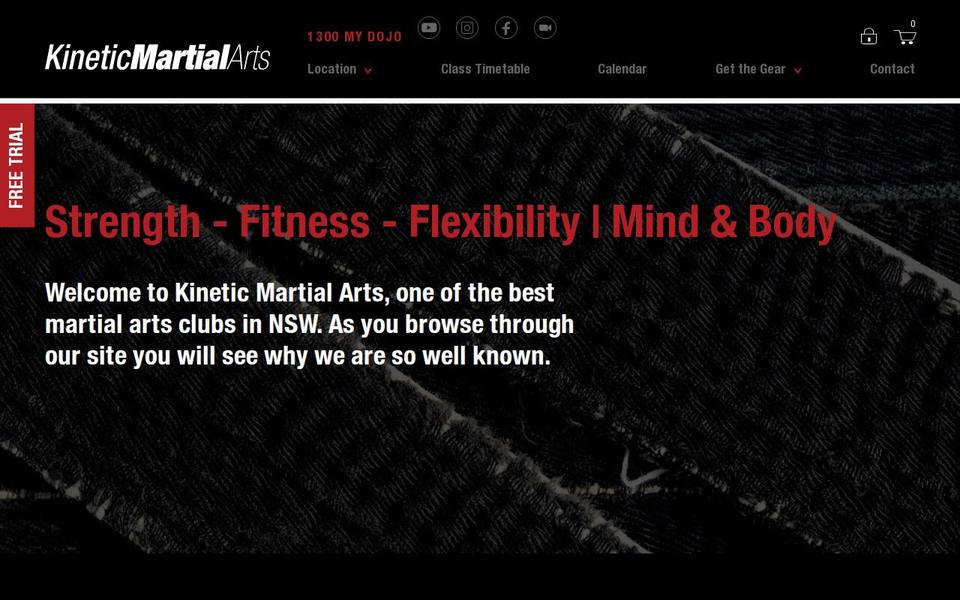 Kinetic Martial Arts website