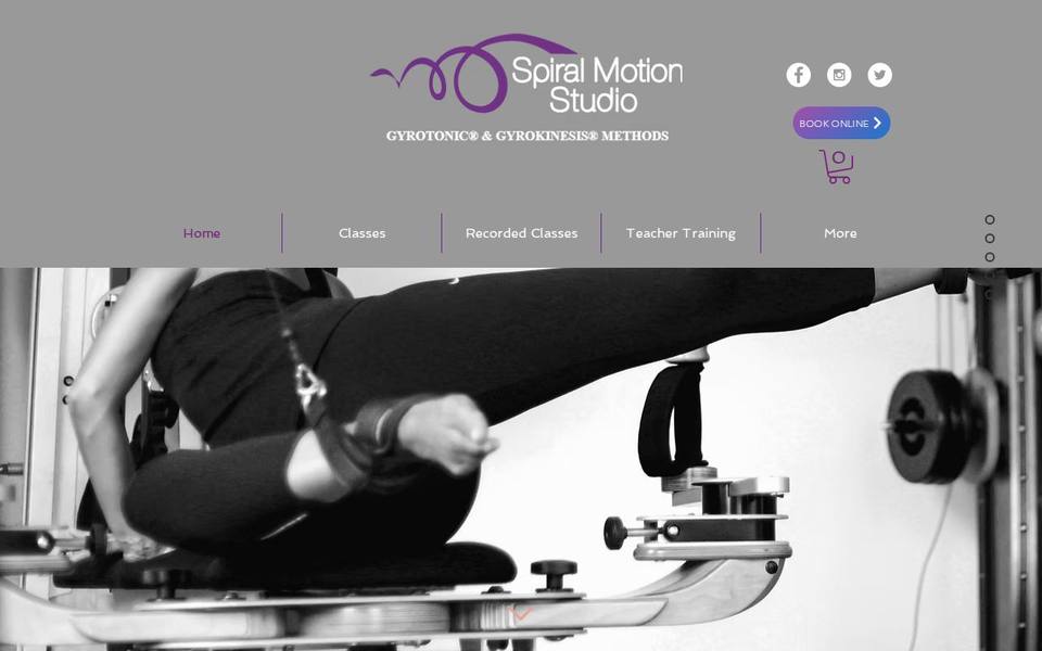 Spiral Motion Studio Sydney Gyrotonic & Gyrokinesis Methods website