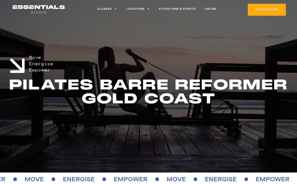 Essentials Studio Miami website
