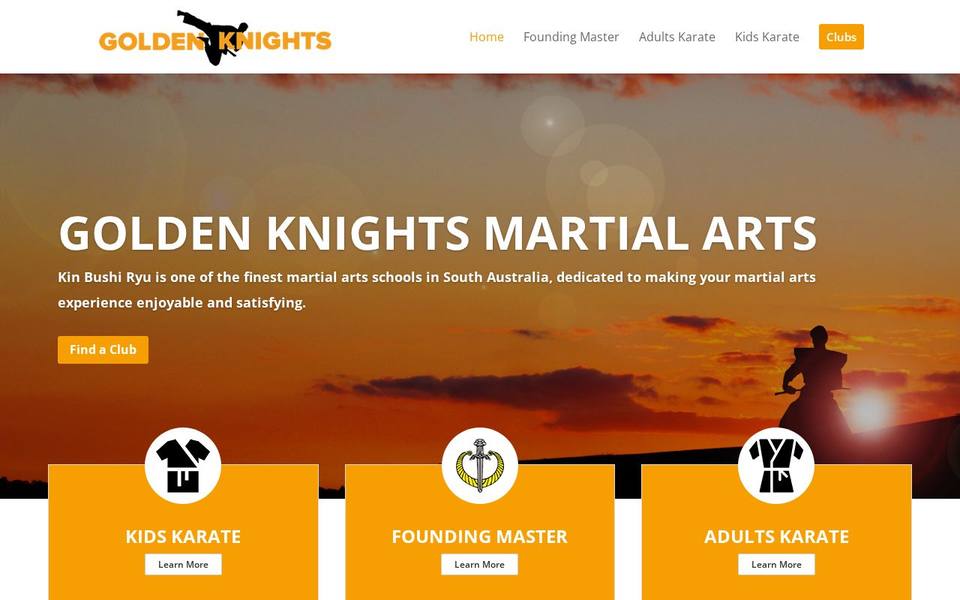 Golden Knights Fulham Dojo website