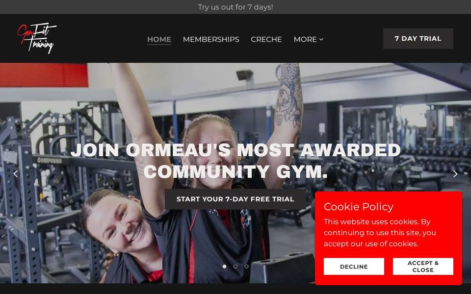 Genfit Training Centre website