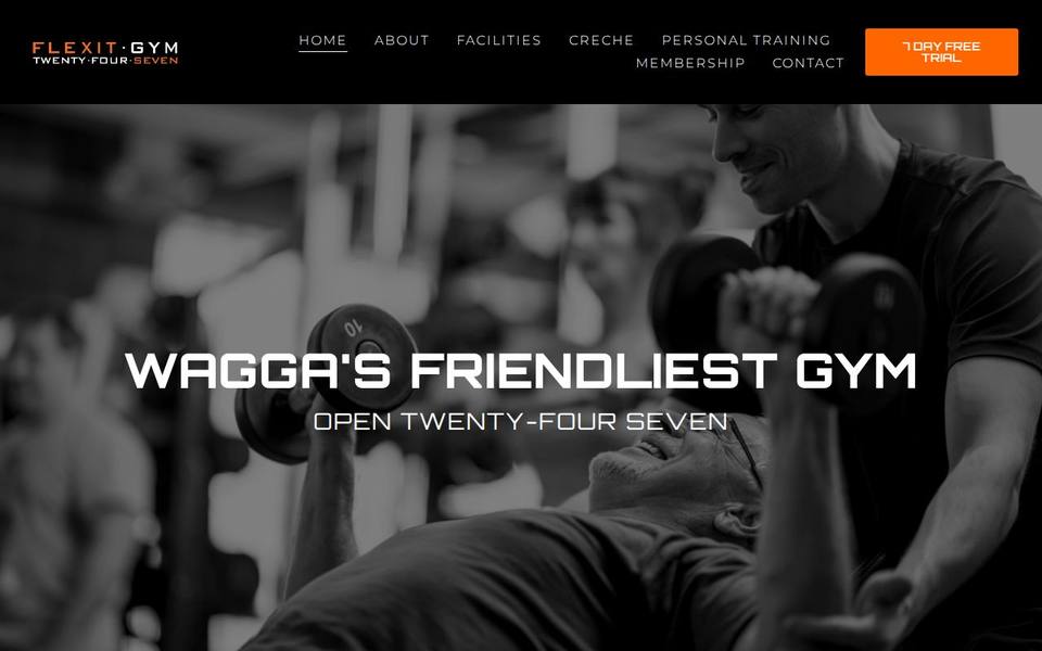Flexit Gym website