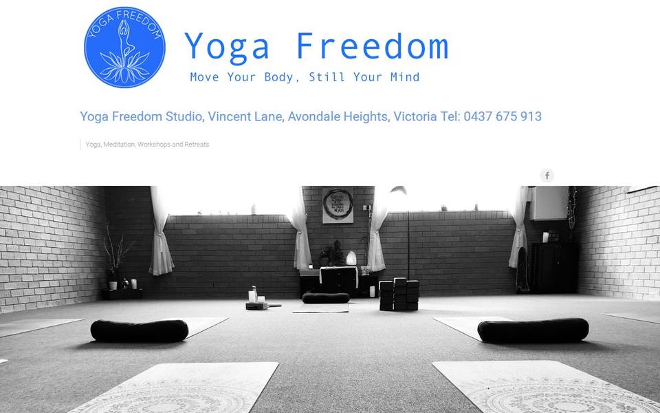 Yoga Freedom website