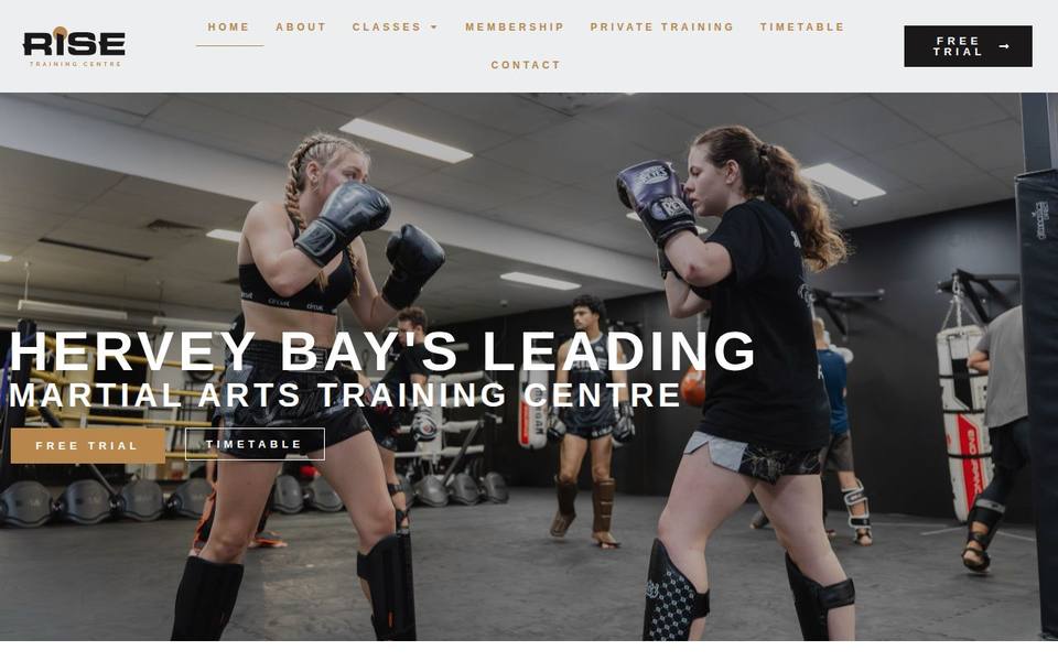 RISE Training Centre website
