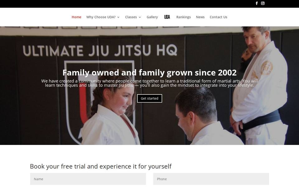 Ultimate Defence Academy website
