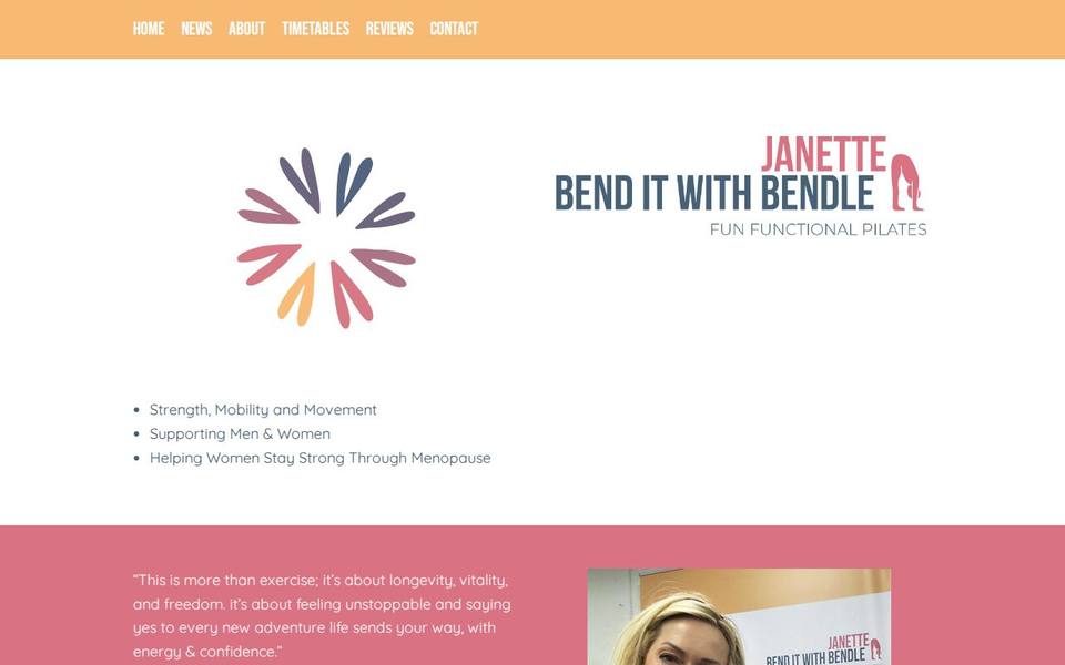Janette Bendle Pilates website