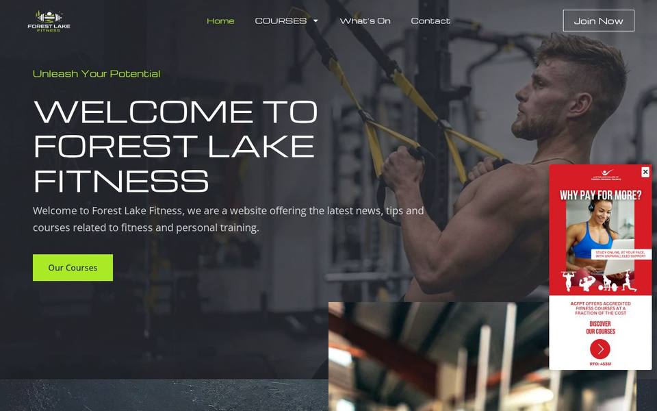 Forest Lake Fitness Pty Ltd. website