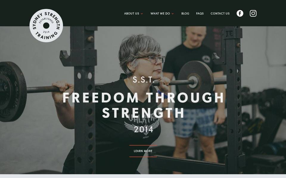 Sydney Strength Training website