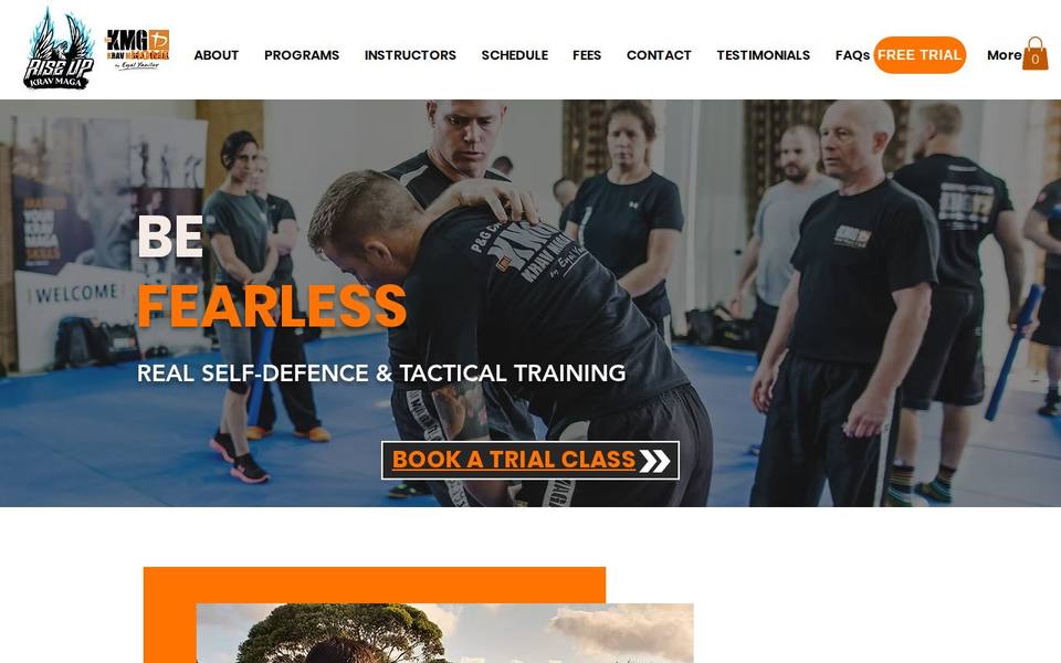 Rise Up Krav Maga website