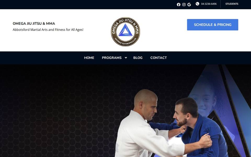 Omega Jiu Jitsu and Mixed Martial Arts website