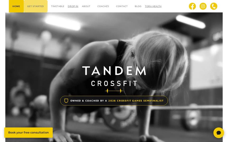 TandEm CrossFit website