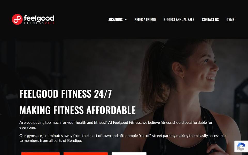 Feelgood Fitness Strathdale 24/7 website