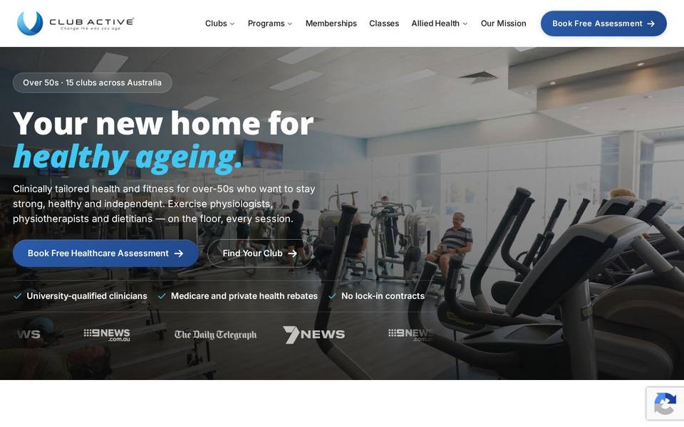 Club Active Carindale website
