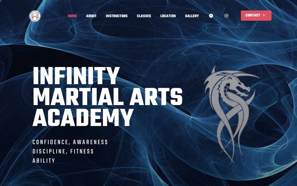 Infinity Martial-arts Academy. website
