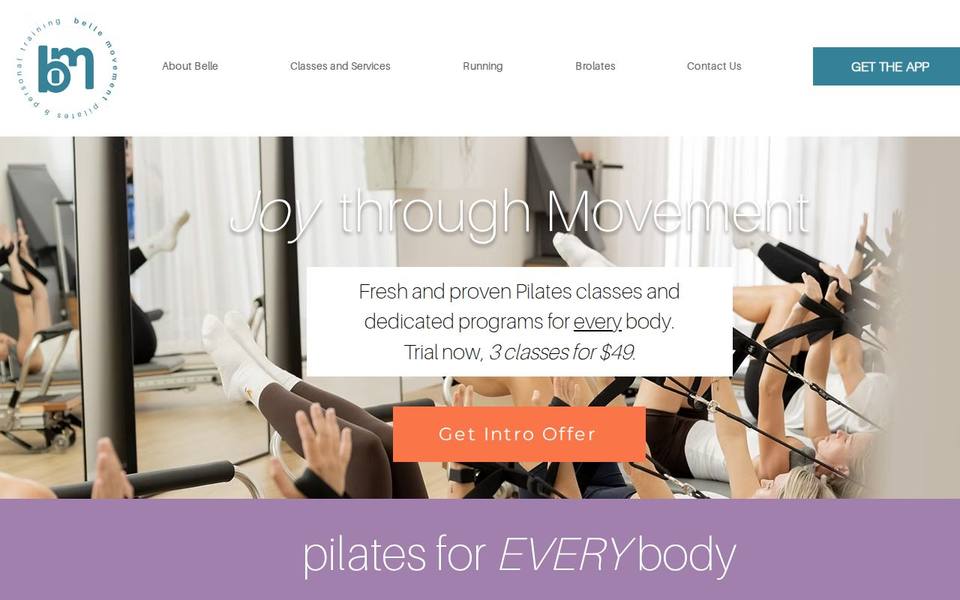 Belle Movement website