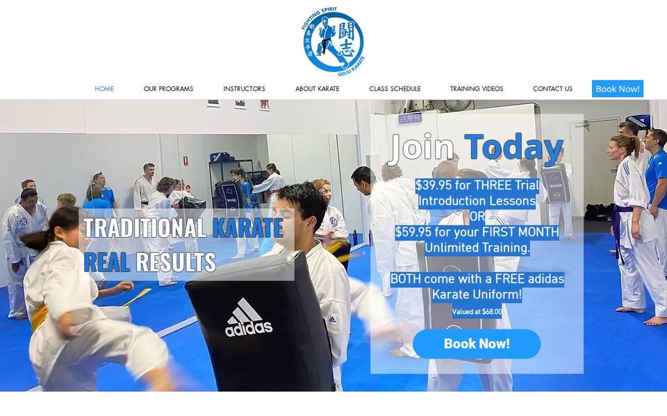 Fighting Spirit Goju Karate website
