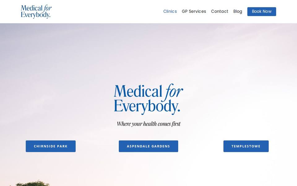 Everybody - Medical. Dental. Fitness website