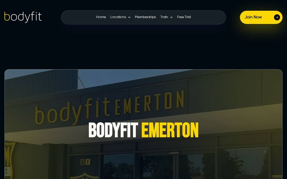 Bodyfit Emerton website