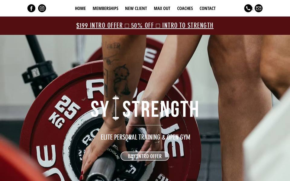South Yarra Strength website
