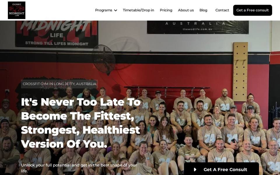 CrossFit Midnight Life Long Jetty website