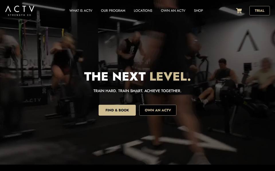 ACTV Strength Co website