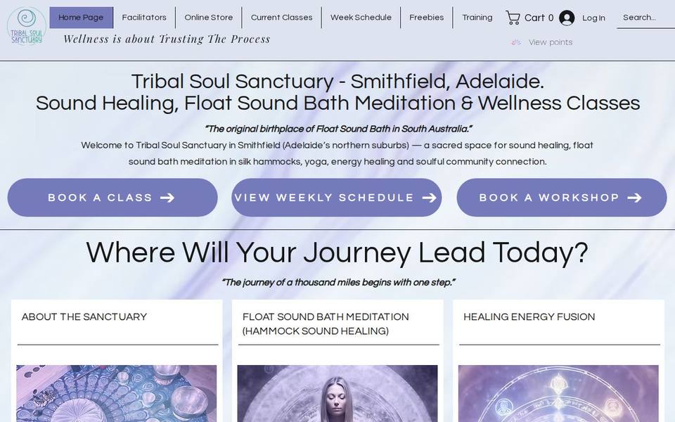 Tribal Soul Sanctuary website