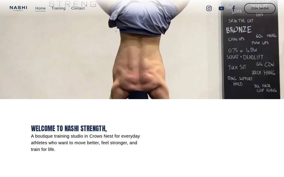 Nashi Strength website