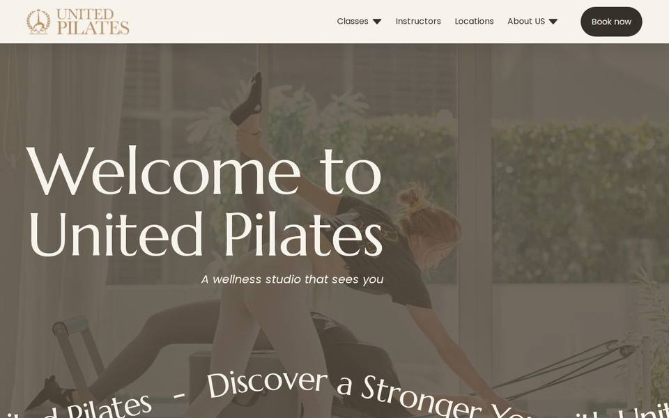 United Pilates Rhodes website