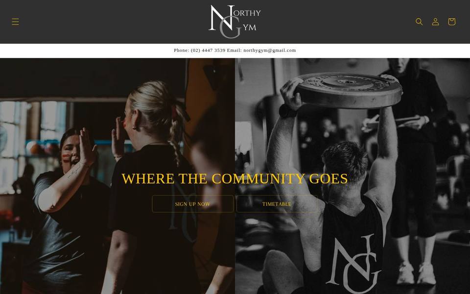 Northy Gym website