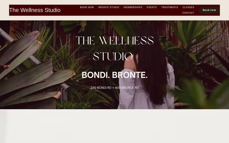 The Wellness Studio Bondi website