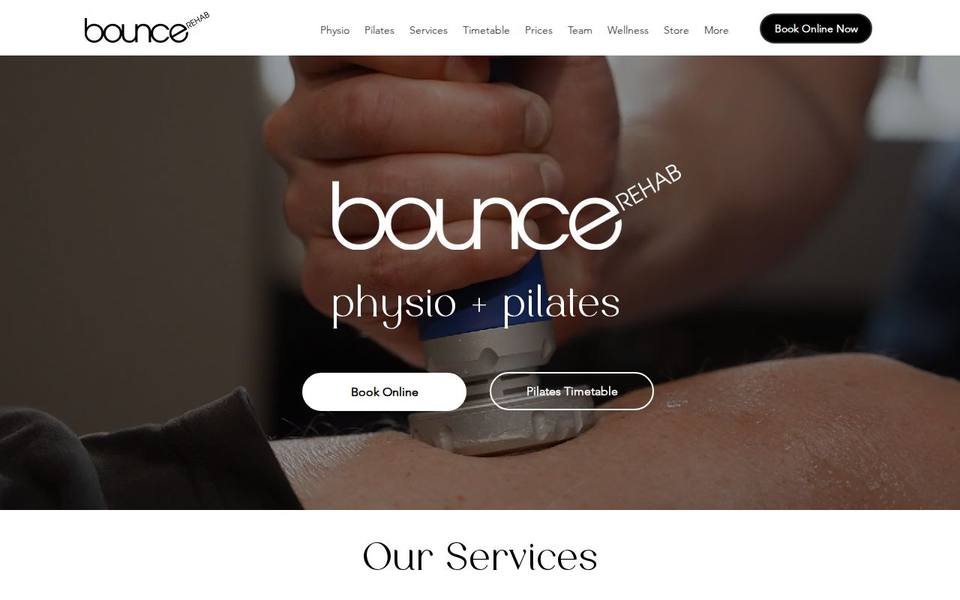bounceREHAB website