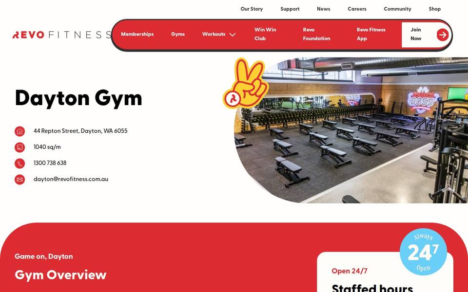 Revo Fitness Dayton website