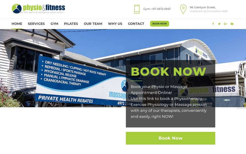 Physio and Fitness website
