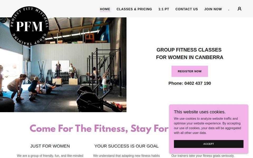 ProjectFITT Mitchell website