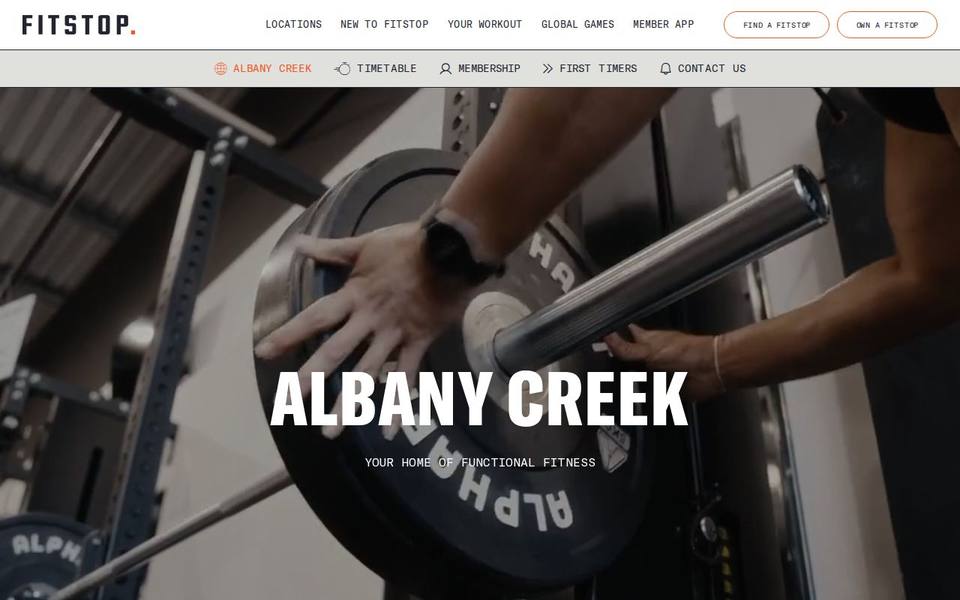 Fitstop Albany Creek website
