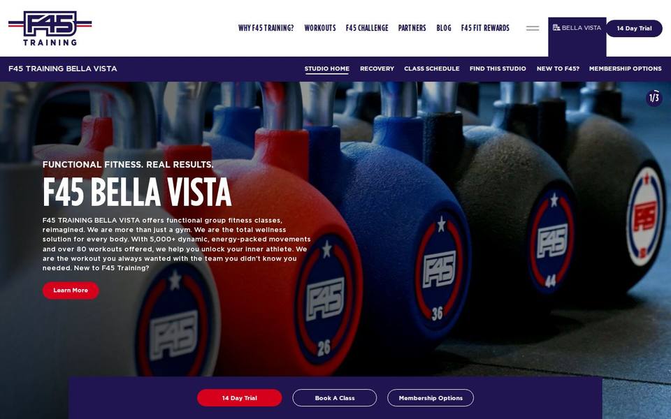 F45 Bella Vista website