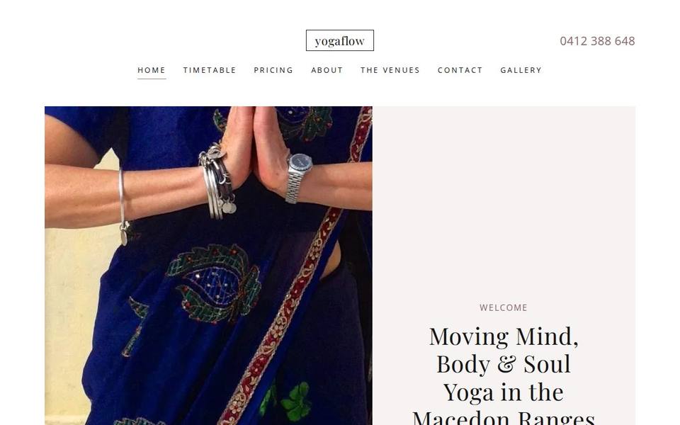 yogaflow website
