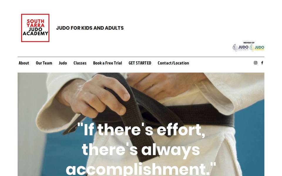 South Yarra Judo Academy website