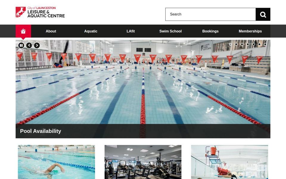 Launceston Leisure & Aquatic Centre website