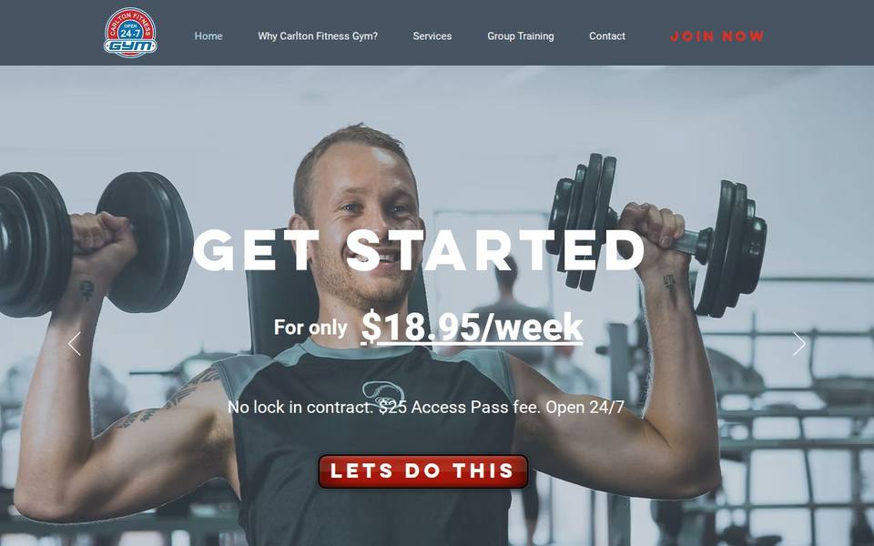 Fitness Zone website