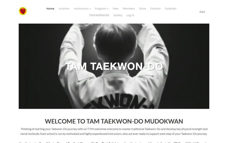 Tam Taekwon-Do Mudokwan website