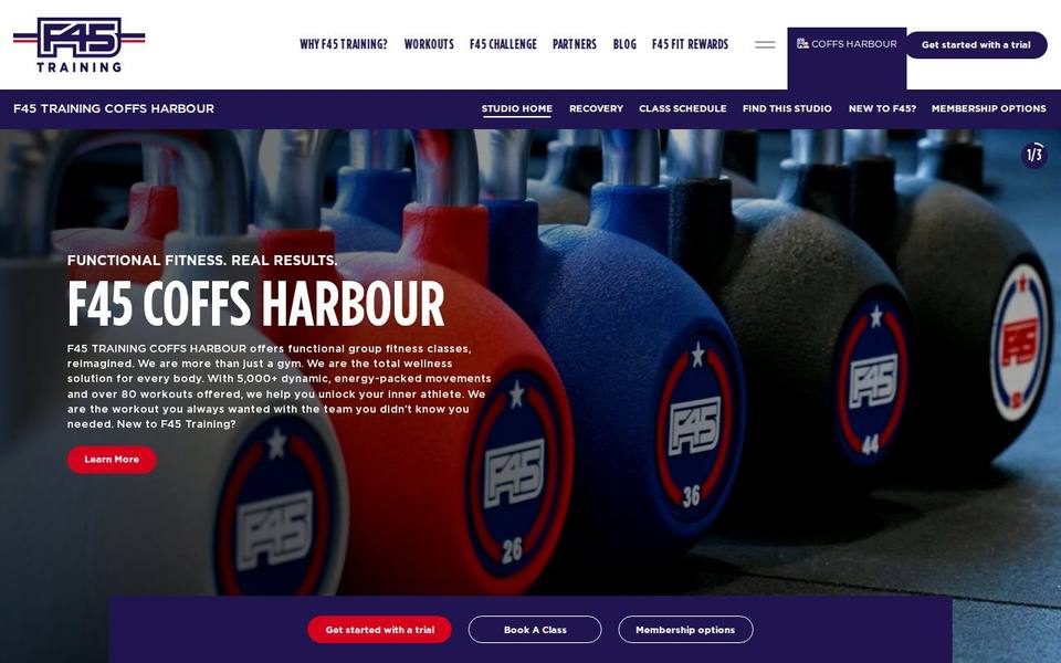 F45 Coffs Harbour website