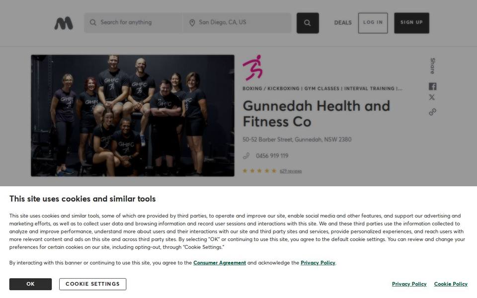 Gunnedah Health and Fitness website