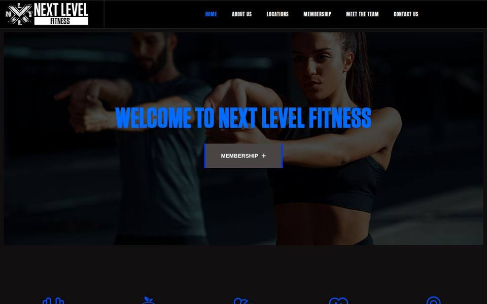 Next Level Fitness website