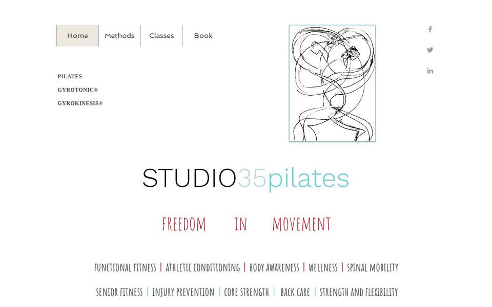 Studio35pilates website