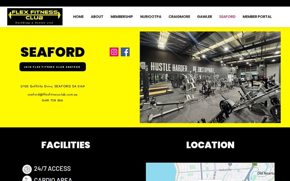 Flex Fitness Club Seaford website