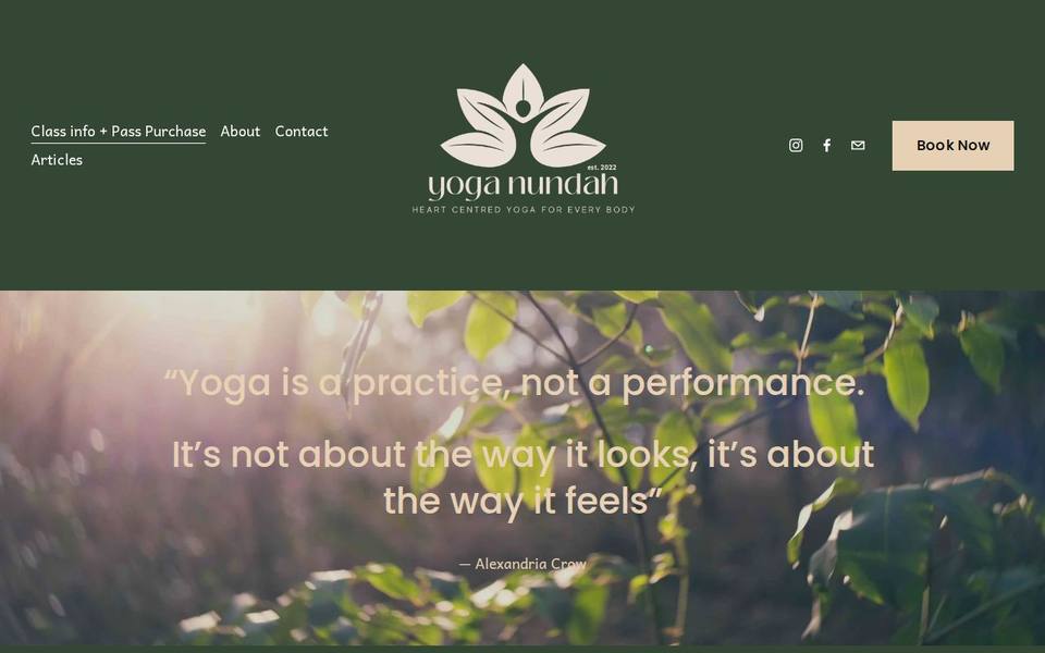 Yoga Nundah website
