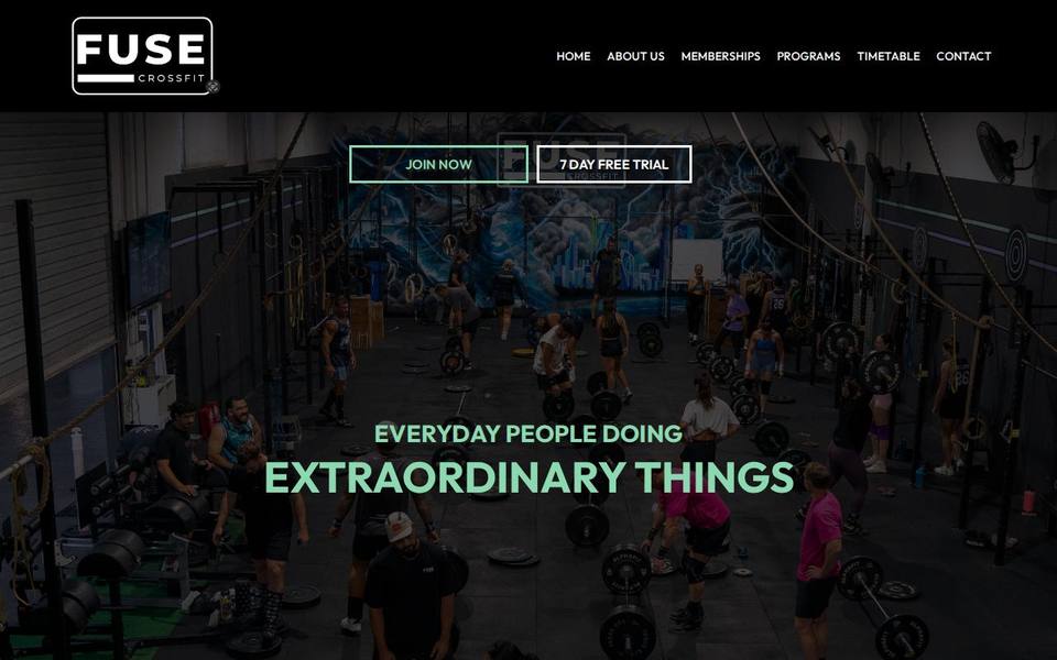 Fuse CrossFit website