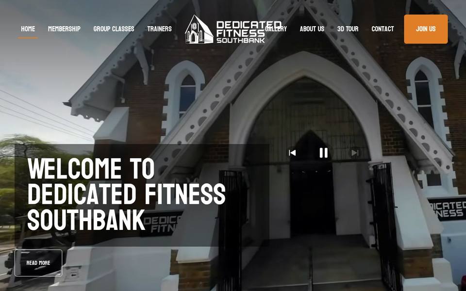Dedicated Fitness Southbank website