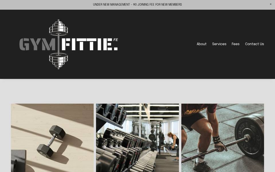 GymFittie website